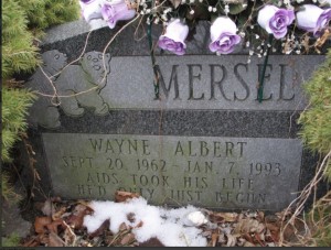 Wayne Mersel headstone